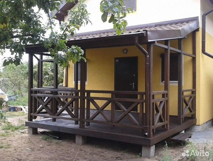 Пристройка к дому Веранды Террасы