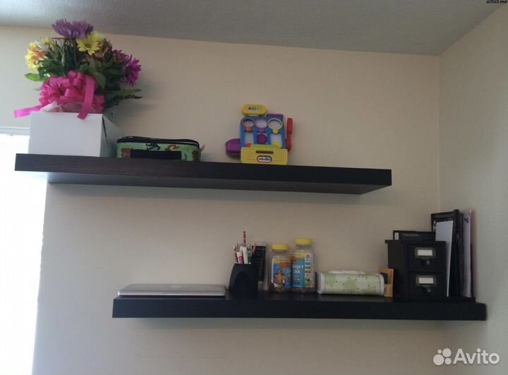 Полка настенная IKEA lack черная