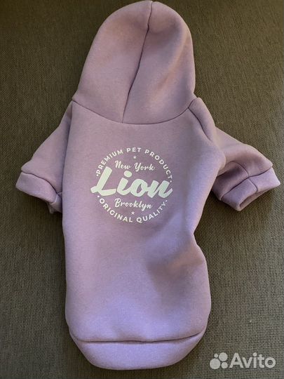 Толстовка худи для собаки с капюшоном