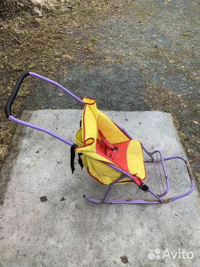 Детские санки коляска бу