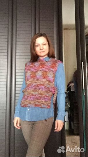 Жилет вязаный женский