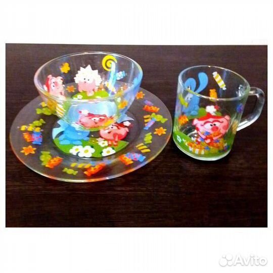 Детская посуда Смешарики