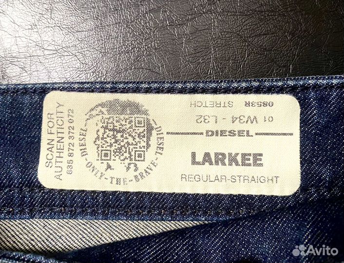 Мужские Прямые Джинсы Diesel Larkee 34/32 Оригинал