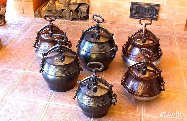 Афганский казан для дома и улицы + половник