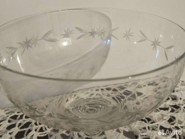 Ваза для фруктов, конфетница и тарелка СССР