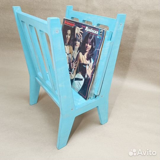 Стойка для виниловых пластинок, журнальный столик