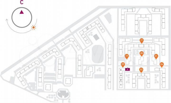 1-к. квартира, 32 м², 14/17 эт.