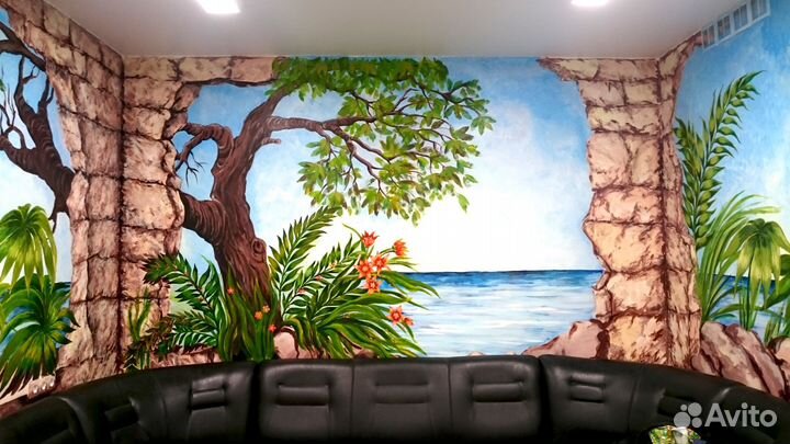 Художественная роспись стен и мебели, картины