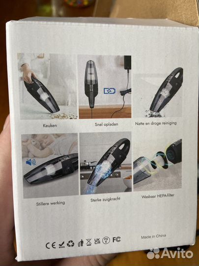 Ручной машинный пылесос на аккумуляторе