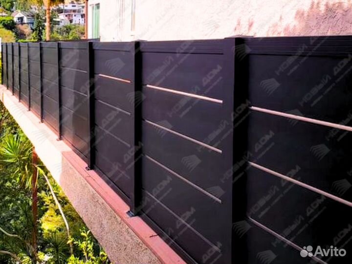 Забор Ранчо из металла