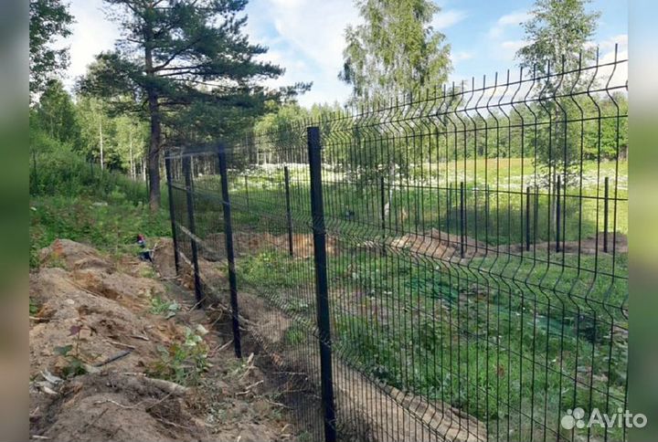 Забор из 3д сетки