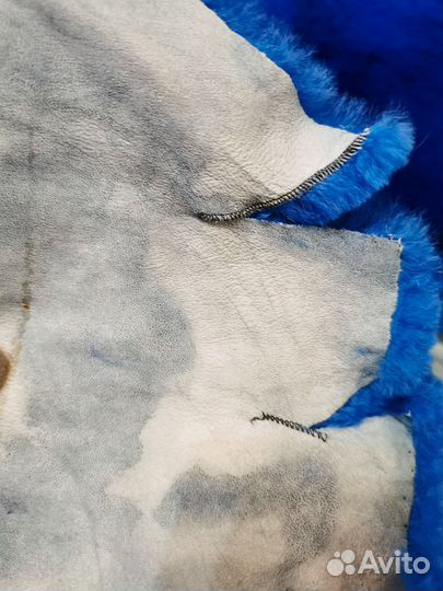 Шкурки синие натуральные для игрушек, рукоделия