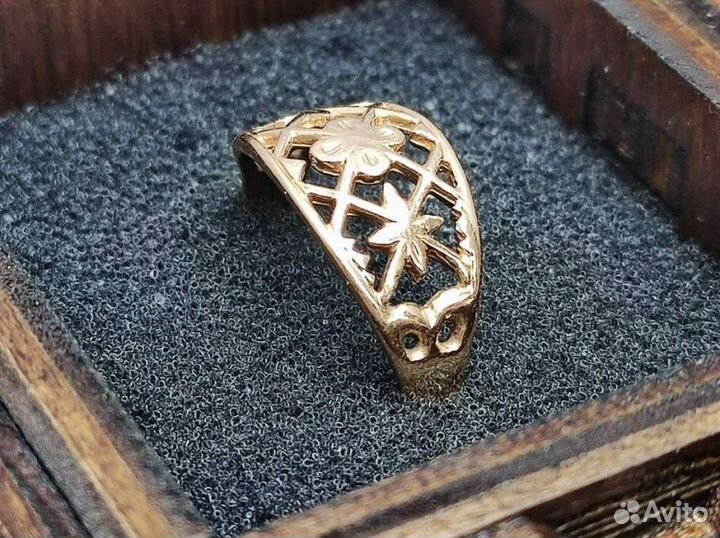 Золотое кольцо 585 пробы массой 1.98 грамма (Р16)