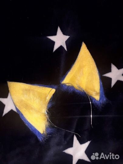 Уши и хвост кошачьи косплей