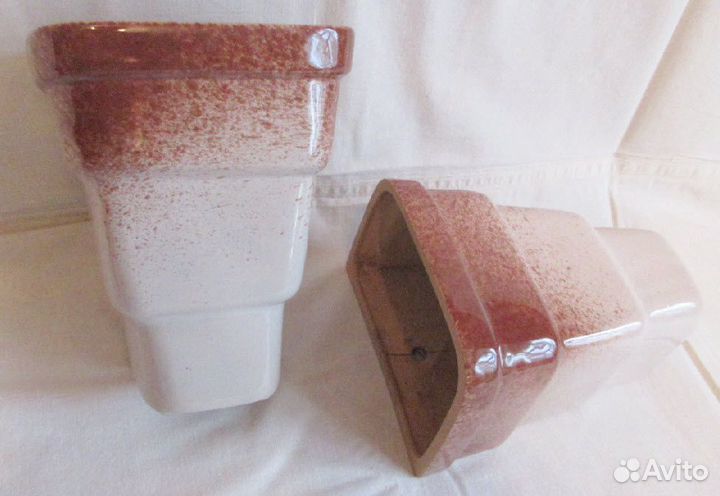 Кашпо вазон настенное из керамики