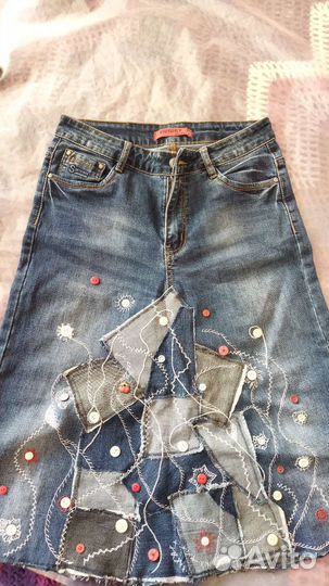 Юбка джинсовая
