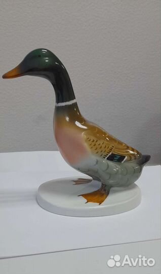 Фарфоровая фигурка утка/ селезень ГДР