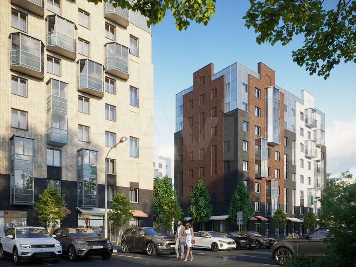 1-к. квартира, 40 м², 9/9 эт.