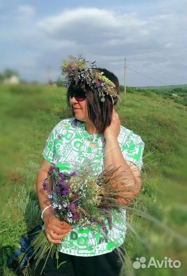 Венок на голову из цветов