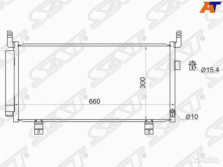 Радиатор кондиционера subaru forester 12