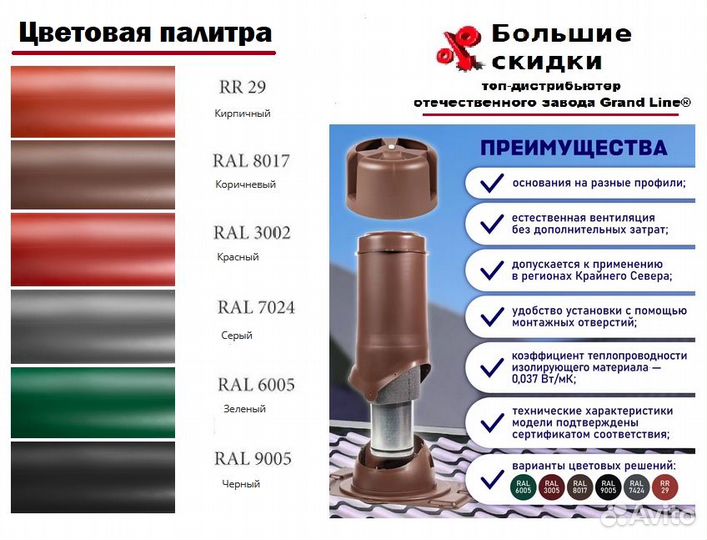 Кровельлная вентиляция Vilpe и Krovent