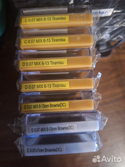 Лот коричневых ресниц Ле Мат