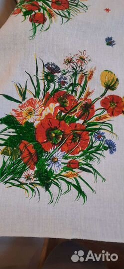 Скатерть льняная и 6 салфеток