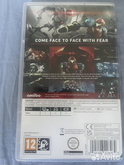 Metroid dread nintendo switch