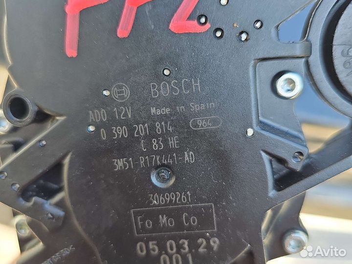 Моторчик заднего дворника ford focus 2 2005-2011