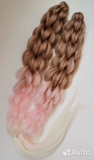 3д косы съемные (пара)
