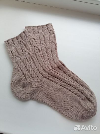 Шерстяные мужские носки ручной работы