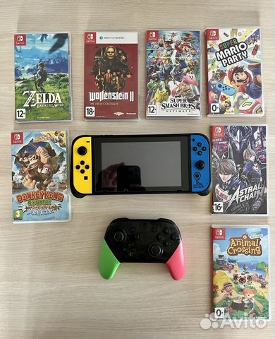 Nintendo switch Rev 2 с играми бронь дя Алексея купить в Иркутске ...