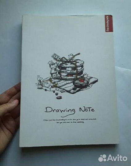 Новый блокнот 120 листов 26х18 см нелинованный