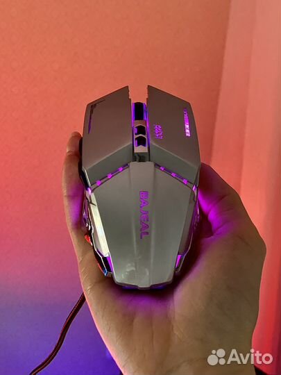 Мышь игровая с подсветкой металл