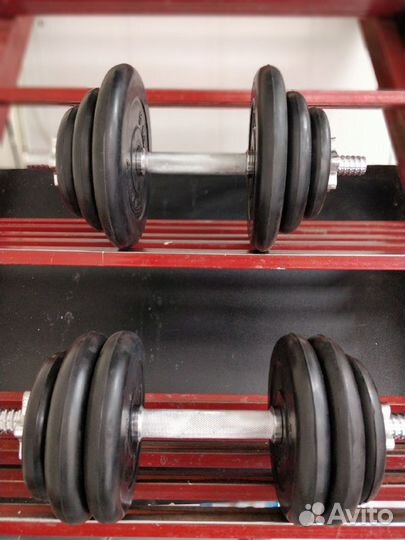 Гантели обрезиненные разборные новые Антат