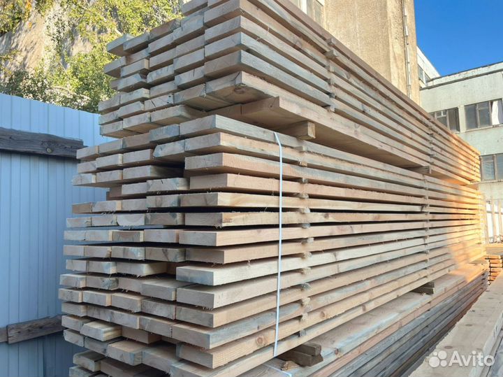 Доска обрезная 25х100х6000мм