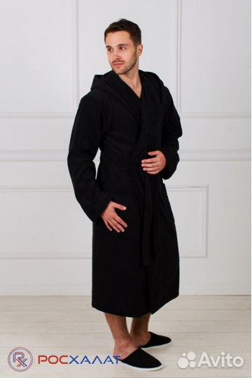 Халат мужской махровый с капюшоном р-р 46 - 60