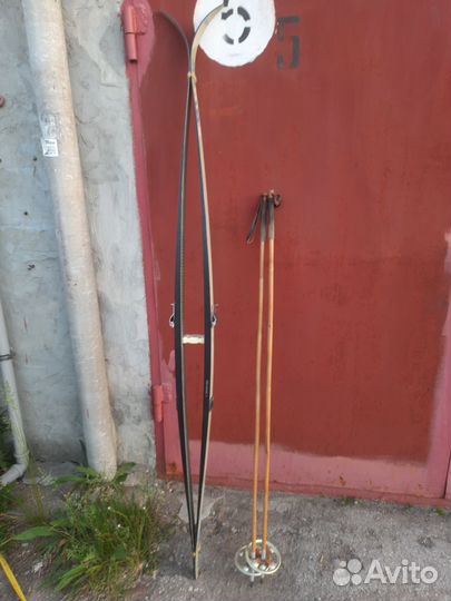 Лыжи и бамбуковые лыжные палки СССР