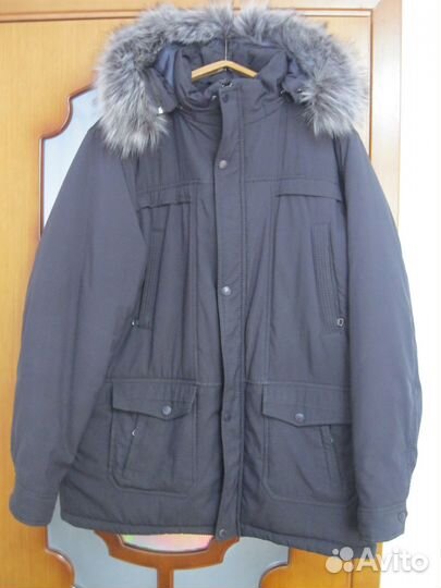 Мужская зимняя куртка аляска 58-60разм