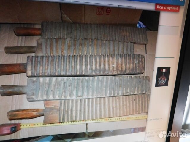 Старинный рубель-рубеля для глажки белья ри