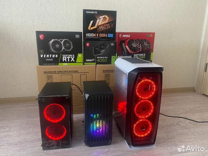 Игровой пк i5, Ryzen 5, GTX, RTX, RX Тянет всё