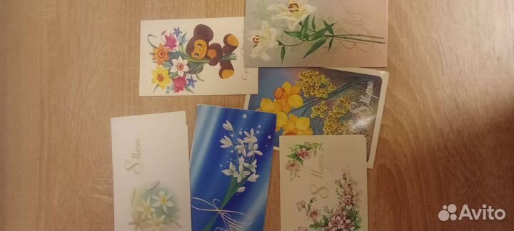 Открытки СССР с 8 марта,поздравляю