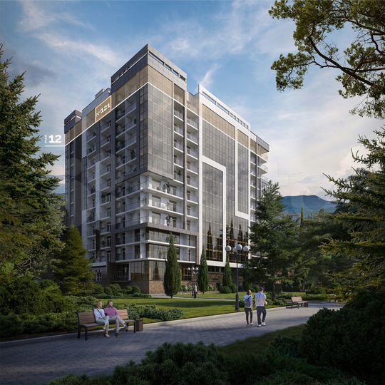 1-к. апартаменты, 79,1 м², 12/12 эт.