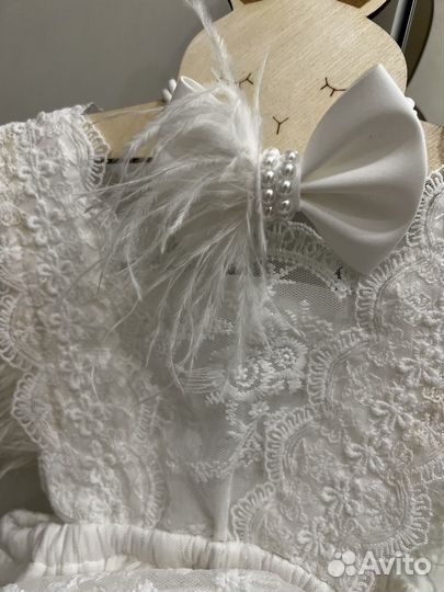 Платье -боди на годик