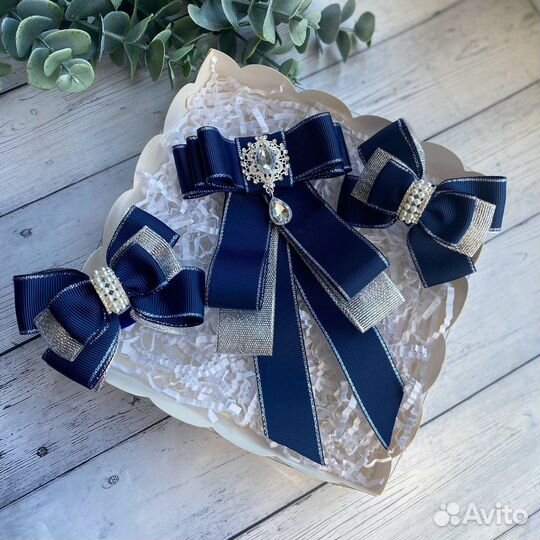 Школьные бантики/галстук брошь