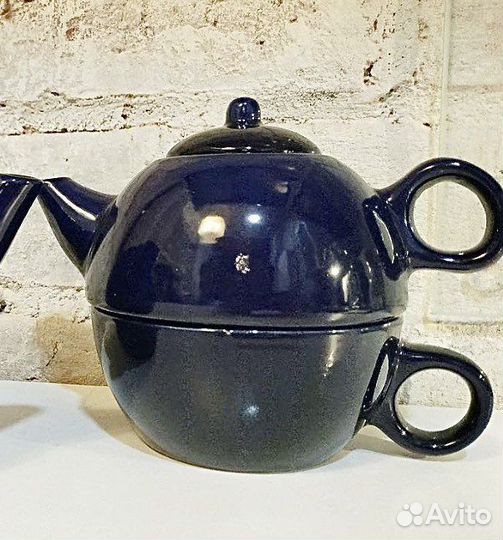 Чайник заварочный с чашкой, ситечко для заварки