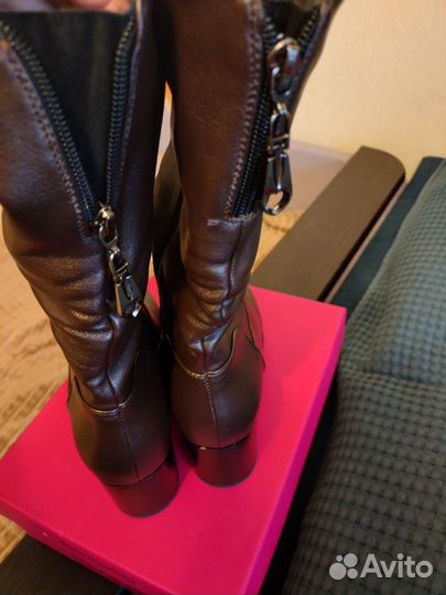 Полусапоги женские зимние натуральная кожа