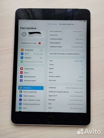iPad mini 4 64gb