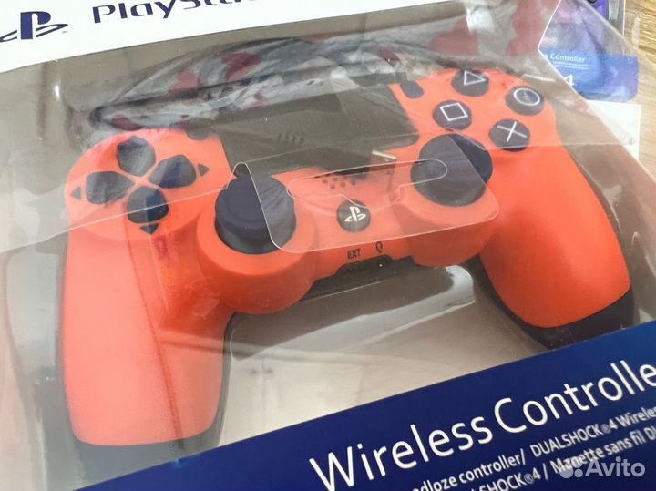 Геймпад для Sony PS4, пк, смартфон (оранжевый)