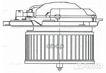 Мотор отопителя mercedes-benz W166/ X166 11- LFH